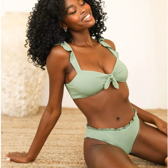 Dippin' Daisy's - Eucalyptus Green - Kiara bikini bottom - NWT X-Small - Picture 6 of 9